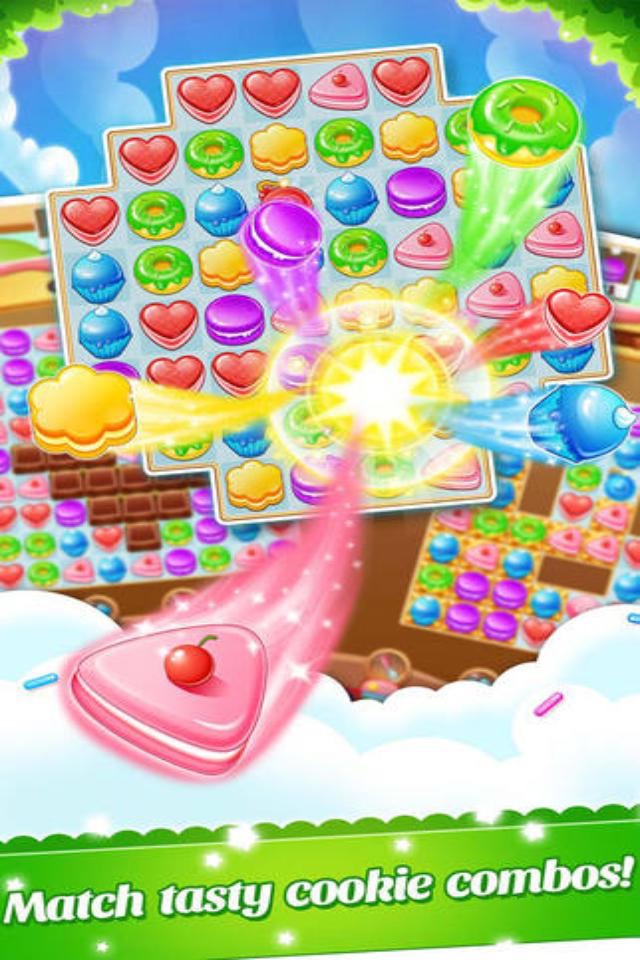 Cookie Crush Mania - Jolly Sweet Candy and Cupcake screenshot 2