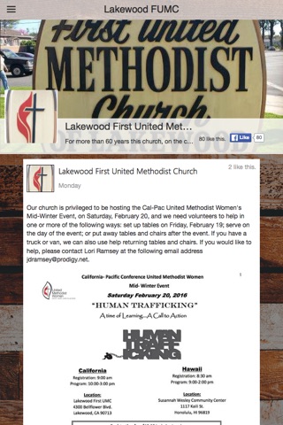 Lakewood First UMC screenshot 2