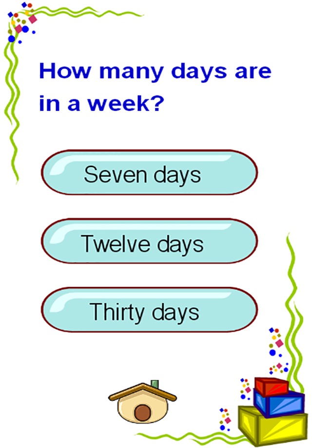 Learning days of week and 12 months of the year screenshot 4