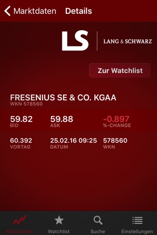 LANG & SCHWARZ TradeCenter screenshot 2