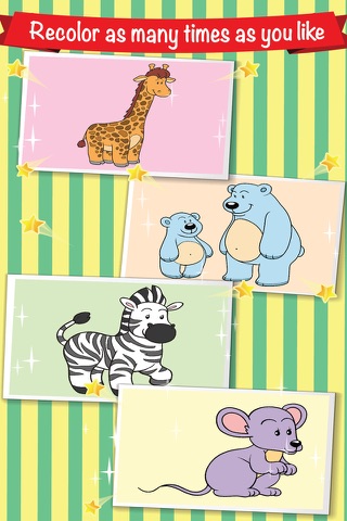 Coloring Kids Animal Paint Book Madagascar Friends screenshot 4