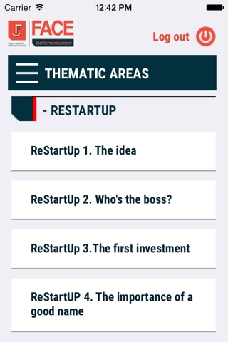 FACE entrepreneurship screenshot 4