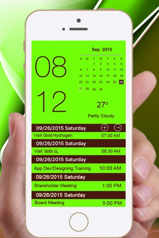 MyCalTime: Beautiful display of Your Calendar and Time in one place. screenshot 4