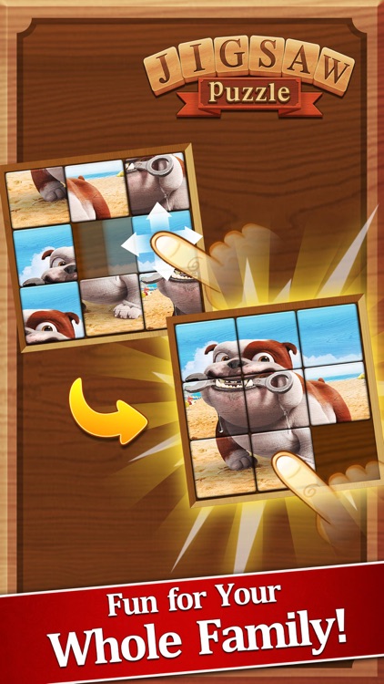Happy Jigsaw Puzzle - Trivia Game of Click 4 Block to Collage 1 Pic