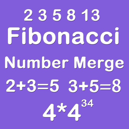 Number Merge Fibonacci 4X4 - Sliding Number Blocks And Playing The Piano icon