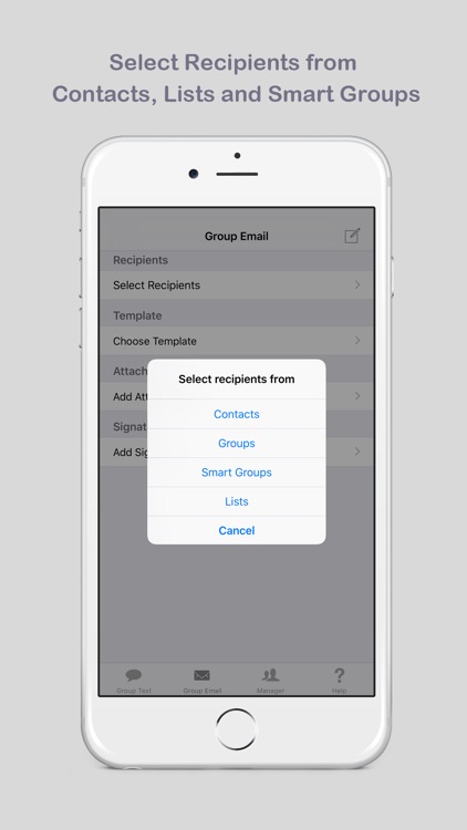 Group Text and Email: List, Group and Smart Group Manager