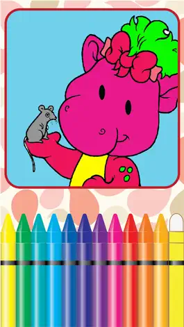 Game screenshot Coloring Book World for kids Barney Edition mod apk