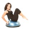 The Bosu Ball is a versatile and easy to use piece of sports equipment that you can perform literally hundreds of exercises with in the comfort of your own home as well as the gym