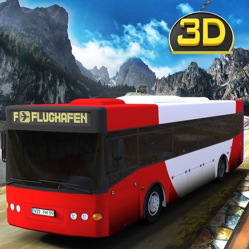 Off Road Resort Bus Hill Climb 3D - Real bus parking and driving simulation game icon