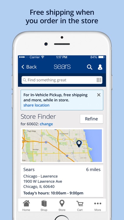 Sears – Download Now, Shop Online & Pick Up Today!