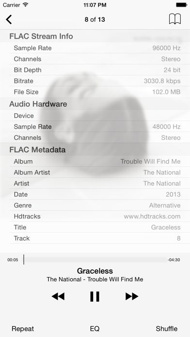 FLAC Player Screenshot 1