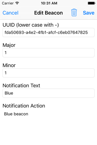 Beacon Demonstrator screenshot 2