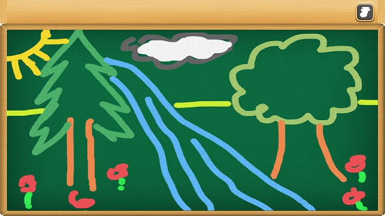 Chalkboard for kids : free drawing and colouring with realistic chalk screenshot-4