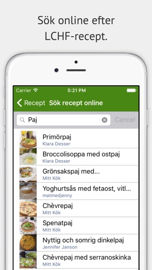 LCHF - recept, dagbok, tips(圖3)-速報App