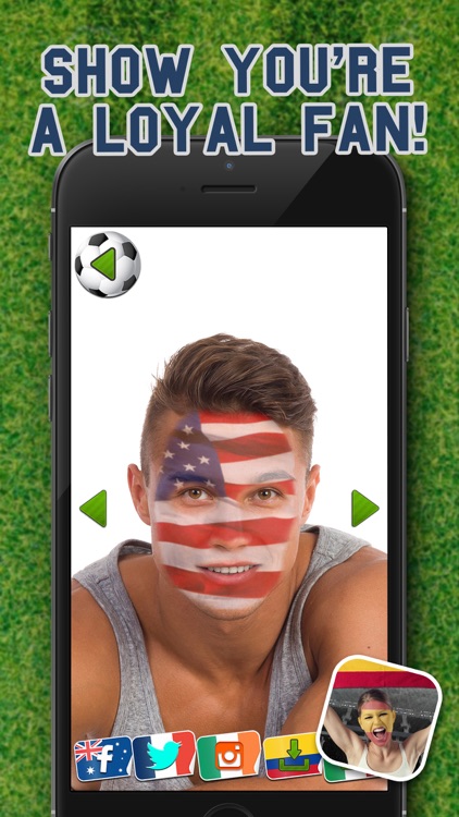 Football Fans Flag Face – Support Your Favorite National Team and Paint Faces screenshot-3