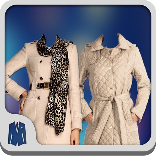 Woman Trench Coat Photo Suit icon