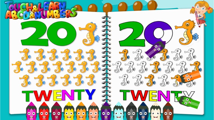 Touch & Learn ABCD & Numbers