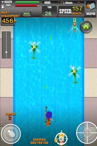 Funky Surfer Boy Wave Racer Pro - top virtual shooting race game screenshot 2