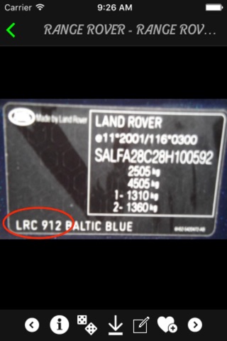 Car Color Code Locations + screenshot 3