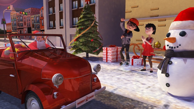 Christmas  Santa 3d kids Car Parking game(圖1)-速報App