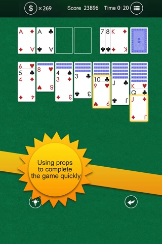 Solitaire Klondike:Classic Poker Game screenshot 2