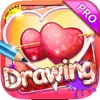 Drawing Desk Hearts : Draw and Paint Coloring Books for Kids Edition Pro