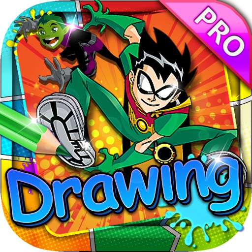 Drawing Desk Teen Titans : Draw and Paint Coloring Books Edition Pro icon