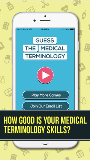 Guess The Medical Terminology - A Word Game And Quiz For Stu(圖1)-速報App