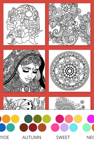 Coloring Book for Adults - Stress Relieving Art Therapy by Color Diary screenshot 3