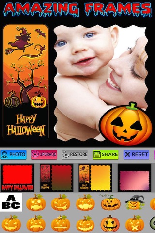 Halloween Frames + Stickers screenshot 2