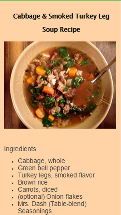 Low Sodium Recipes.