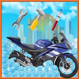 Motorcycle Wash Salon Cleaning & Washing Simulator