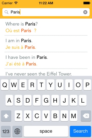 I Speak French : Offline phrasebook for travel and language learning! screenshot 3