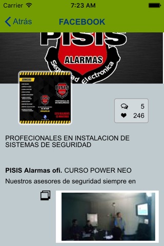 Pisis Alarmas app screenshot 3