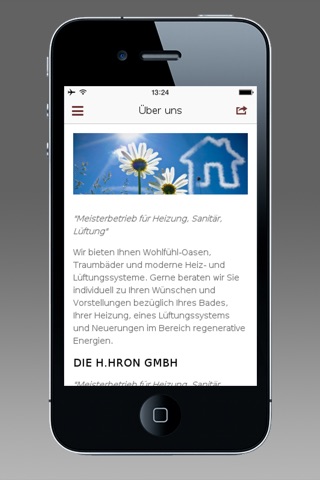 H.Hron GmbH Heizungs & Sanitär screenshot 2