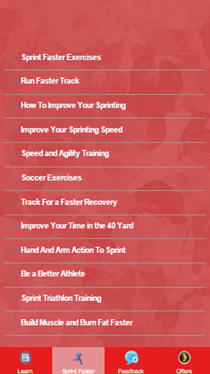 Learn To Sprint Faster