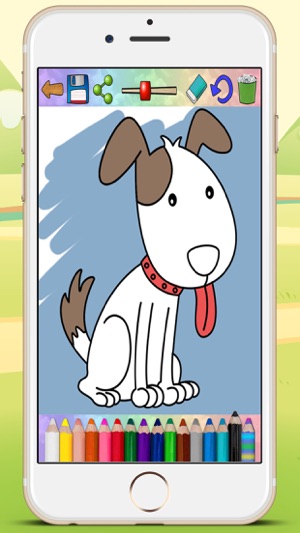 Coloring pages book paint dogs puppies - educational games c(圖3)-速報App