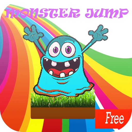 cute monster jump for kids iOS App