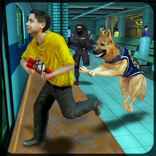 Subway Police Dog Simulator – Cop dogs chase simulation game icon