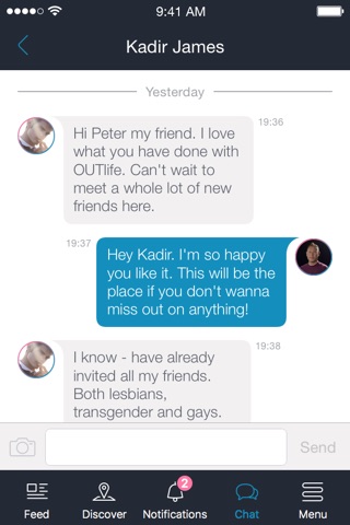OUTlife - The social network for gay, lesbian, bisexual and transgender screenshot 2
