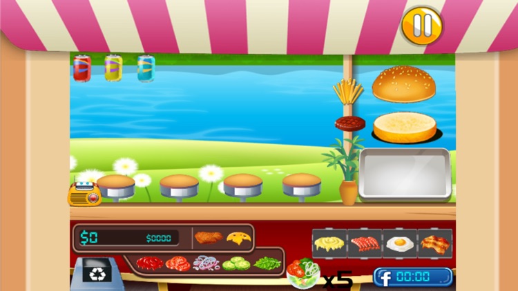 Hamburger Star Cooking Game - maker food burger for girls and boys