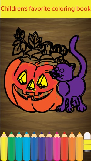 Halloween Coloring book and learn Alphab