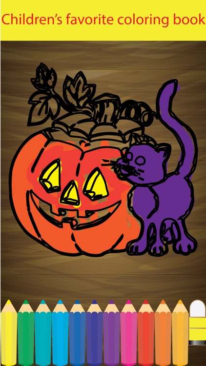 Halloween Coloring book and learn Alphabet Numbers
