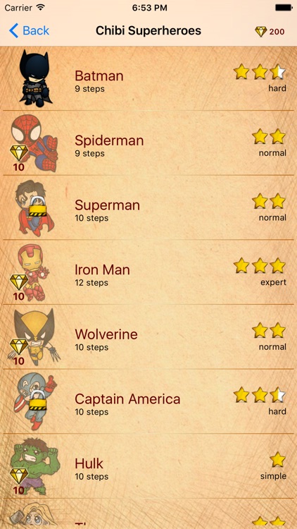 Easy Draw Super Heroes Chibi