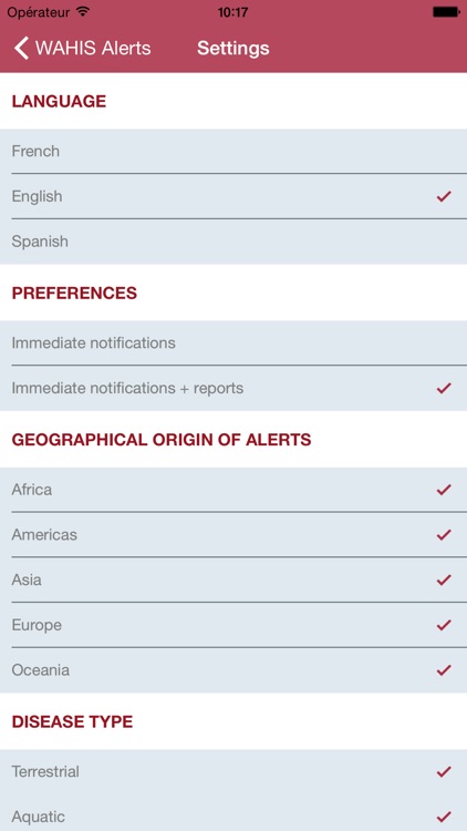 OIE WAHIS Alerts screenshot-3