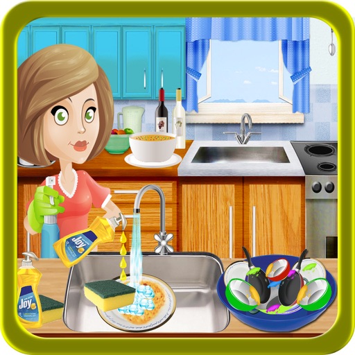 Kids Dish Washing & Cleaning - Play Free Kitchen Game iOS App