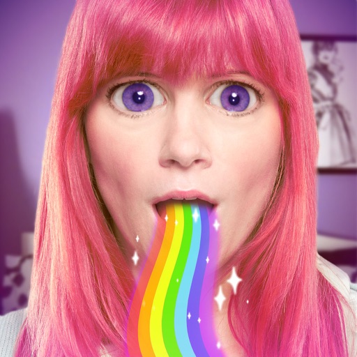 Rainbow Mouth - GIF Stickers for your photos Icon