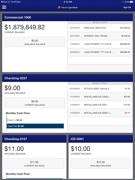 Liberty Capital Bank for iPad