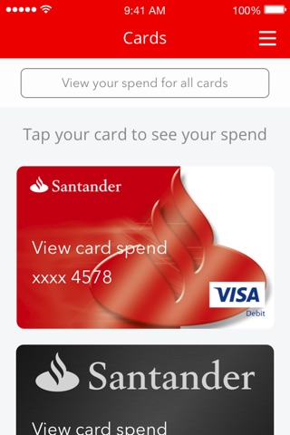 Santander UK Wallet screenshot 2