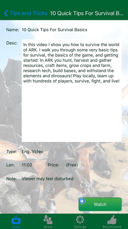 Video Walkthrough for Ark: Survival Evolved